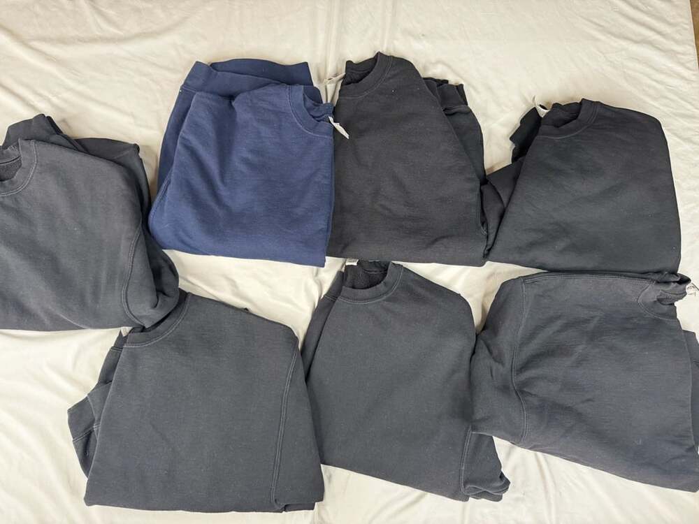 Gildan Heavy Blend Crewneck Sweatshirt Size XL Charcoal Blue Assorted Colors Lot